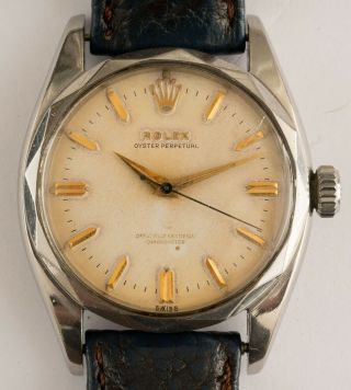 Rare 1950s Rolex Oyster Perpetual Ref 6586 Man 