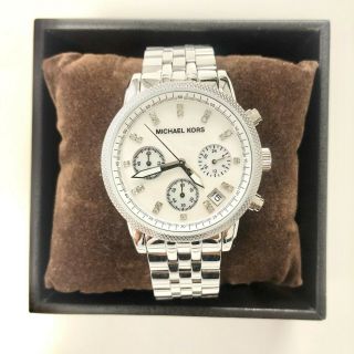 Michael Kors Ritz Silver - Tone Mk5020 Wrist Watch For Women