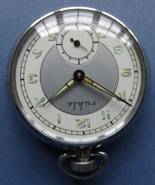 MINT/NEW OLD STOCK RUHLA Military type dial German made CP pkt watch - 1960/80 ' s 6