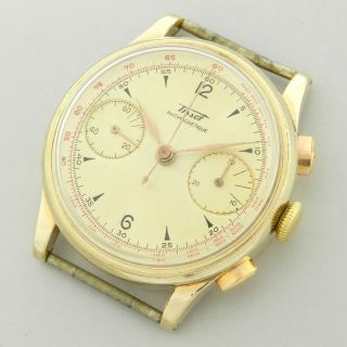 Tissot Yellow Gold Plated Vintage Chronograph Watch 100