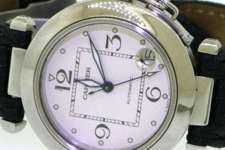 Cartier Pasha 2324 SS elegant high fashion automatic 35.  5mm men ' s watch 3