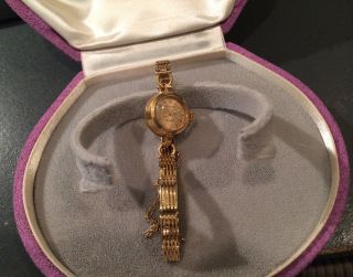 Rolex 18K Gold Orchid W/ Box Vintage Antique 18K Gold Bracelet Rare 3