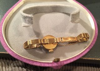 Rolex 18K Gold Orchid W/ Box Vintage Antique 18K Gold Bracelet Rare 6