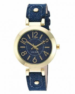 Women’s Rose Gold - Tone Case Blush Blue Strap Watch