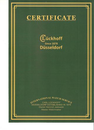 Vacheron & Constantin Certificate Check If Your Watch Movement Is