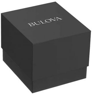 Boxed Bulova Men ' s Quartz 30m Stainless Steel & Leather Casual Watch RRP £132 6