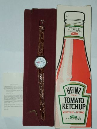 Vintage Heinz Watch 1 Of 570 Contest Winner Advertisement Ketchup Bottle