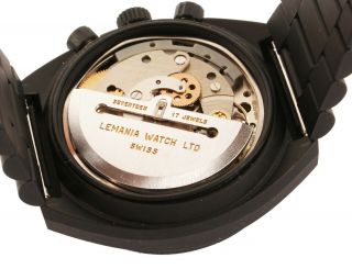 Rare Gentlemen ' s Tag Heuer Black PVD Chronograph Pilot Wristwatch 510.  501 10
