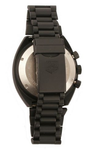 Rare Gentlemen ' s Tag Heuer Black PVD Chronograph Pilot Wristwatch 510.  501 8
