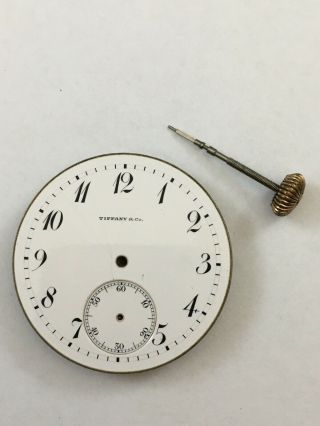 Rare Vintage Tiffany & Co.  York Adjusted Pocket Watch Movement - 119736