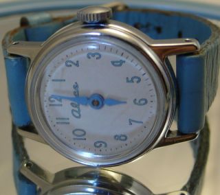 Vintage Disney ALICE (In Wonderland) US Time Mechanical Winding Watch,  Runs & VGC 4