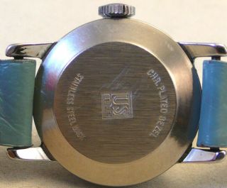 Vintage Disney ALICE (In Wonderland) US Time Mechanical Winding Watch,  Runs & VGC 8