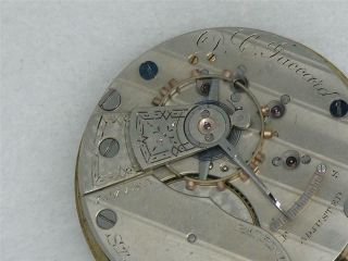 Very Rare 15 Jewel Hampden Nickel " D.  C.  Jaccard " 18s Pocket Watch,  Running