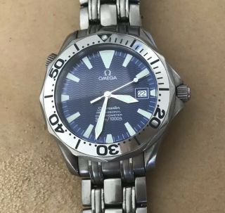 Omega Seamaster Professional Titanium Blue Dial Mens Watch 2231.  80 4