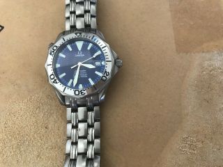 Omega Seamaster Professional Titanium Blue Dial Mens Watch 2231.  80 9