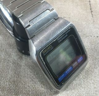 Vintage 1978 Seiko M354 - 5010 James Bond Men ' s Digital LCD Watch - Repair [MB07] 5