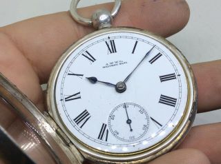Antique Solid Silver A.  W.  W.  Co Waltham Mass Pocket Watch Fob