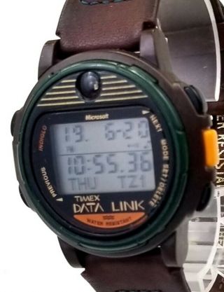 RARE,  UNIQUE Men ' s DIGITAL Watch TIMEX Data Link MICROSOFT 2