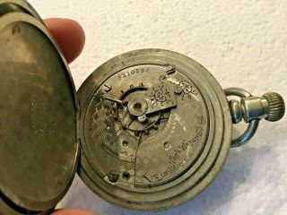 Antique Elgin Pocket Watch 1900 Dueber Silverine Case 7