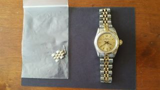 Rolex Ladies Oyster Perpetual 18k Gold/stainless Steel 8604568 One Owner