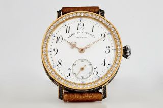 Antique Patek,  Philippe & Co Movement Sterling Silver 0,  925 Swiss Men’s Watch