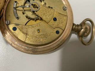 American Waltham Gold Plated Pocket Watch Co.  15 Jewel 8