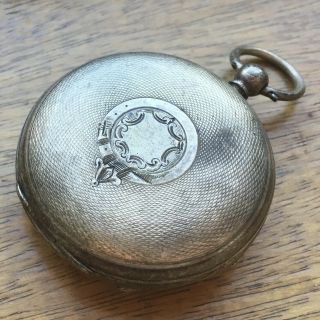 Rare Antique Sterling Silver WEKLER & CO Fusee Pocket Watch - REPAIRS 5