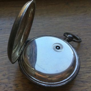 Rare Antique Sterling Silver WEKLER & CO Fusee Pocket Watch - REPAIRS 6