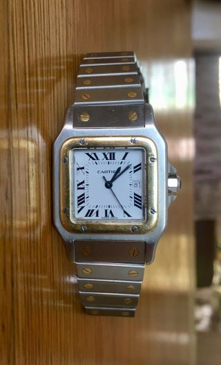 Cartier Santos Galbee 18k 750 Gold/steel - Automatic Unisex Boxed