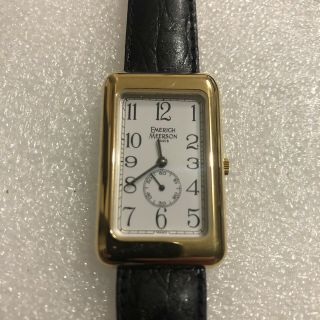 O/s Vintage Emerich Meerson Paris France Unisex 7 Jewel Quartz Watch