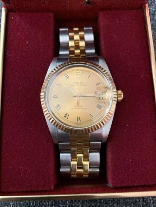 Vintage Rolex Tudor Prince Oysterdate Rotor Self - Winding Replacement Box