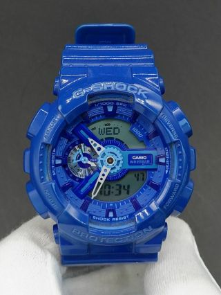 C Asio G - Shock Ga - 110bc - 2 Hyper Blue Analog Digital Watch Battery