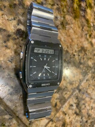 Rare Vintage Seiko H357 - 5010 Lcd Digital Watch