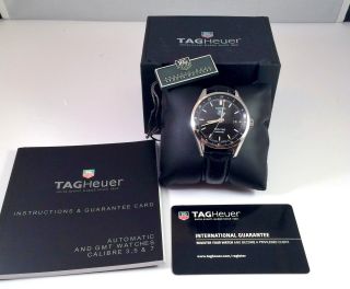Tag Heuer Carrera Calibre 7 Twin Time Mens Automatic Watch Exc.  Cond.  WV2115 2