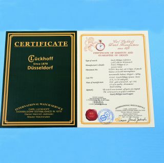 Patek Philippe Certificate Appreiser Information Before Buying Watch Movement