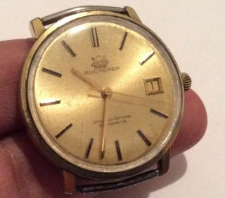 Bucherer Officially Certified Chronometer Swiss 1888 Men’s Watch Runs