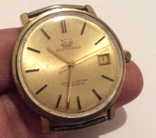 Bucherer Officially Certified Chronometer Swiss 1888 Men’s Watch Runs 3
