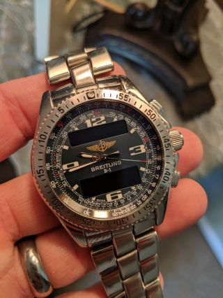 Breitling B1 Watch,  Complete Box & Papers,  Gray Dial,  Us