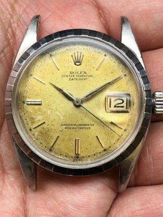 Rolex Datejust Vintage Ref.  6605 Mens Automatic Cal.  1066 Dress Watch
