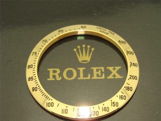100 Rolex 18k Yellow Gold Daytona Bezel For 116523,  116528 16528 Wow