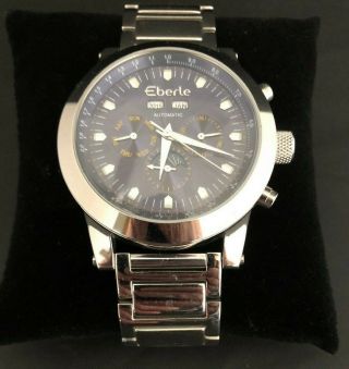 Vintage Men ' s Eberle Automatic Chronograph Watch Wristwatch model E137 - 188 (AB1 3