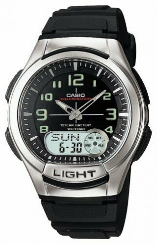 [casio] Casio Watch Standard Analog / Digital Combination Model Aq - 180w - 1bjf Men
