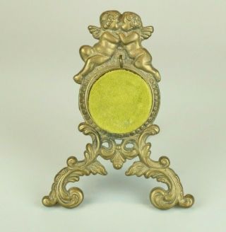 Vintage Brass Pocket Watch Stand,  Cherubs Putto Putti,  Pocket Watch Holder