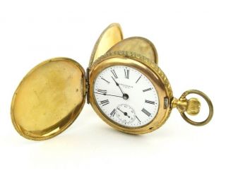 Columbia Antique Pocket Watch Full Hunter Case Fancy Or Restoration