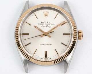 Vintage Rare 1984 Two Tone Rolex Oyster Perpetual Air - King Ref.  5501