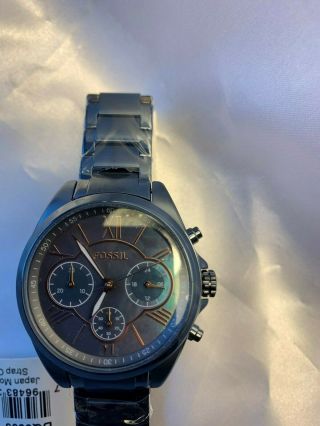 Fossil Modern Courier Chronograph Steel Blue Stainless Bq3386