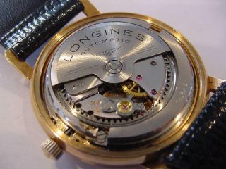 1961 LONGINES 18k SOLID GOLD 3408 FLAGSHIP DATE AT 12 CALIBER 341 11