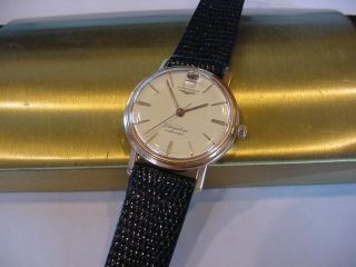 1961 LONGINES 18k SOLID GOLD 3408 FLAGSHIP DATE AT 12 CALIBER 341 7