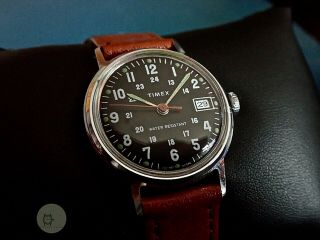 Popular Vintage Military Type Watch Timex Sprite Gb Recent Service 1974 M25 R2