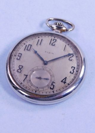 Vintage Elgin Pocket Watch 12 Size 7 Jewel